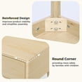 thumbnail image 5 of LAZZO 40” Small Writing Desk with Drawers, Modern Vanity Desk for Home Office and Small Spaces, Natural Wood, 5 of 8