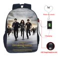 thumbnail image 1 of Twilight USB Charge Bag Students School Backpack Beautiful USB Charging School Bags Edward Cullen Daily Backpack for Boys Girls, 1 of 7