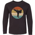 thumbnail image 3 of Inktastic Karate Martial Arts Retro Sunset Long Sleeve Youth T-Shirt, 3 of 5