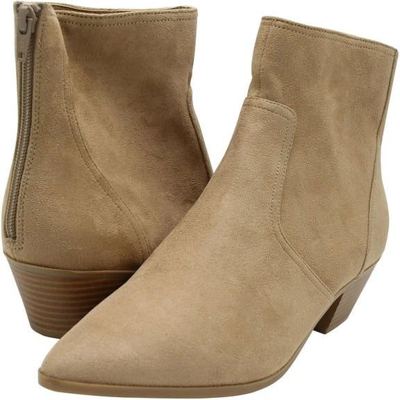 Banana Republic Womens Fuax Suede Solid Bootie Boots, Brown, 10 2A(N) US