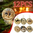 thumbnail image 7 of 12-Piece Wooden Jesu And Crosses Christmas Tree Ornaments, 7 of 7