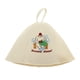 thumbnail image 3 of 2x Sombrero de sauna ucraniano decorativo sombrero de hombres y mujeres Accesorios de sauna para mujeres, fieltro natural Gloria Gorro Sauna Gorro Banya, 3 of 8