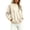 Beige, variant on Ayolanni Womens Casual Crew Neck Sweatshirt Fleece Thick Fall Sweatshirt Pullover Lightweight Petite Tops Beige L