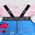 thumbnail image 3 of Girls Cartoon Heroine Costume Dress Cosplay Skirt Outfit for Halloween Party Role Play, 7-8Y, 3 of 6