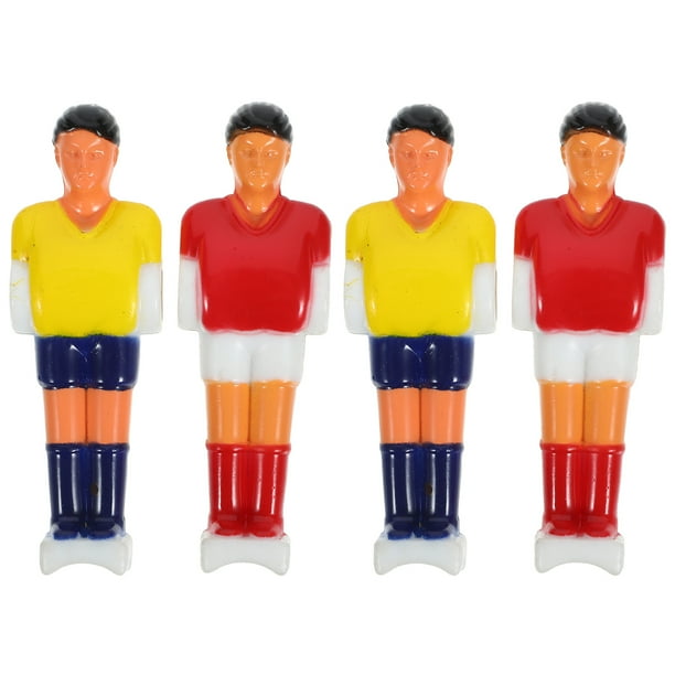 KAKOWELY 4 piezas de muñecos de atletas de futbolín, jugadores de fútbol de mesa, piezas de máquina de fútbol, accesorio de futbolín