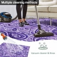 thumbnail image 5 of Vintage Purple Outdoor Rug for Patio/Deck/Porch, Non-Slip Large Area Rug 6 x 9 Ft, Retro Botanical Abstract Art Indoor Outdoor Rugs Washable Area Rugs, Reversible Camping Rug Carpet Runner, 5 of 8