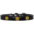 thumbnail image 6 of Happy Face Widget Croc Dog Collar Red Size 10, 6 of 9