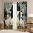 thumbnail image 2 of Manfei Blue Bowtie Duck Black Out Curtains for Boys Girls,Cartoon Bowknot Animal Curtains Pack of 2 (42x63 Each) for Kids Teens,Lightweight Room Decor, 2 of 6