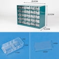 thumbnail image 2 of 25 Pcs Tiroir Transparent Combiné Armoire de Rangement Détachable Boîte à Pièces Verte Boîte de Tri Matériel, 2 of 6
