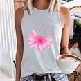 thumbnail image 2 of VKOYWKM Pink Ribbon Tank Tops for Women Breast Cancer Awareness Tank Top Sleeveless Shirts Breast Cancer Survivor Inspirational Tank Top, 2 of 5