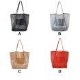 thumbnail image 4 of Beach Bags Mesh Shoulder Tote Transparent Lady Bathing Swimming Bag Outdoor Handbag Multi-function Durable American Style Lady Orange, 4 of 9