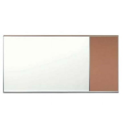 Aarco Products 120C-412M-84CL-876 Combination Left Side Board- Powder Blue - 4 x 12 ft.
