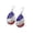 A, variant on Krdevn Red White Blue Rhinestone Teardrop Dangle Hook Earrings Lightweight Patriotic Jewelry for 4th Of July Independence Day Party Daily Outfit Accessory
