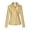 Yellow, variant on IROINNID Women's Faux Leather Jacket Long Sleeve Solid Color Notch Lapel Outwear, Casual Leather Cardigan with Pocket Short Jacket