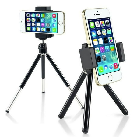 Insten 360 degree Ball Head Mini Phone Tripod Stand Holder for Smartphone Selfie Universal Samsung Galaxy S9 S8 S7 S6 S5 S4 Edge Note 8 5 4 J7 J3 Apple iPhone X 10 7 8 6 6S Plus SE 5S 5C Pocket-Size