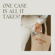 Walli Cases for iPhone 17 Case Aesthetic Wallet Phone Case Card Holder, Securely Holds up to 2 Cards - Cute, Trendy Phone Cover for Women, fits iPhone 17, w/ Kickstand & Finger Strap