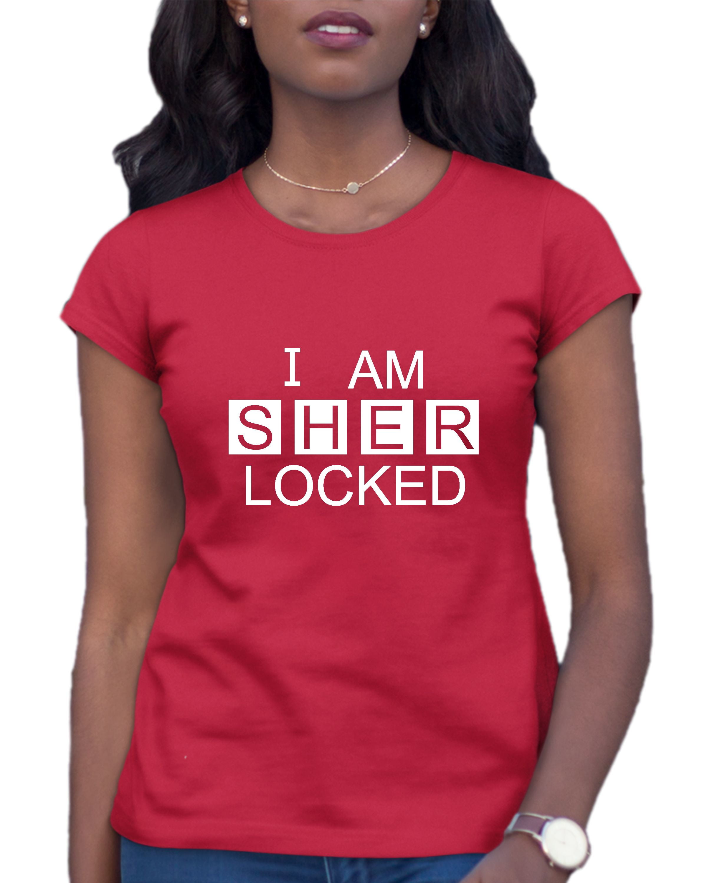 Womens I Am Sherlocked T Shirt Walmart Com