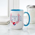 thumbnail image 4 of CafePress - Pepsi Varsity Numerals - 15 oz Ceramic Large White Novelty Mug, 4 of 4