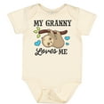 thumbnail image 3 of Inktastic My Granny Loves Me with Sloth and Hearts Boys or Girls Baby Bodysuit, 3 of 5