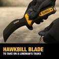 thumbnail image 4 of DEWALT 8.5 inches Hawkbill Line Knife – Fixed Blade Cable Stripping Knife for Electrical Work & Utility Cutting for Electricians, 4 of 6