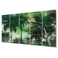 thumbnail image 2 of Designart "A Monochrome Paradise with Palm Trees I" Tropical Metal Wall Décor Set, 2 of 5