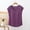 Purple, variant on Liweisiy Women's Cap Sleeve Tees V Neck Multi Color Layering Breathable Pajama Shirts Classic Loose Soft Sleep Tops Blue L