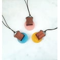 thumbnail image 6 of Blue Box Boutique Inc Round Pink Resin Wood Leather Cord Necklace for Women, Teens | Wood Anniversary Gift, 6 of 8
