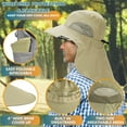 thumbnail image 5 of Solaris Polyester Unisex Wide Brim Sun Hat ,with Neck Strap , for Outdoor Hiking, Camping,Gardening,Fishing Safari Caps,Olive, 5 of 7