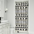 thumbnail image 2 of Hippie Shower Curtain, Retro Colorful Abstract Bath Curtain Machine Washable 36x72 Inch, 2 of 5
