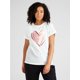 thumbnail image 1 of Women Heart Print Round Neck Short Sleeve T-Shirt Graphic Tees Women Tops, 1 of 6