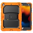 thumbnail image 2 of XYX for iPad 9th/8th/7th Generation 10.2 inch Case, 3in1 Heavy Duty Shockproof Tablet Case with Stand, Shoulder Strap, Orange, 2 of 7