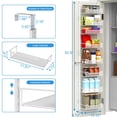 thumbnail image 3 of Organizador de despensa para colocar sobre la puerta VyGrow, 8 niveles, blanco, 3 of 6
