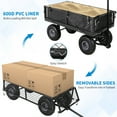 thumbnail image 3 of AKDSteel Utility Steel Garden Cart Trolley, 3 In 1 Design With Removable Sides, 200kg Capacity, 3 of 8