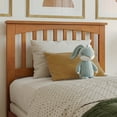 thumbnail image 5 of AFI Mission Twin Solid Wood Foundation Bed, Light Toffee, 5 of 12