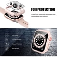thumbnail image 4 of 6 Pack Hard Case Compatible for Apple Watch Series 8 Series 7 45mm with Built-in Tempered Glass Screen Protector, Thin Bumper Full Coverage Bubble-Free Cover for iWatch Series 8/7 45mm Accessories, 4 of 5