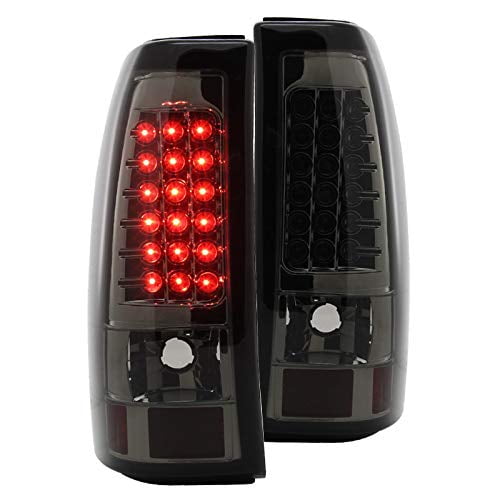 Spec-D Tuning LT-SIV03CLED-TM Chevy Silverado 1500 2500 3500 Led Tail Lights Chrome Clear