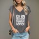 thumbnail image 3 of Gibobby Playera Manga Corta para Mujer Mujeres Casual Impreso Cuello Bajo Color Sólido Camiseta Manga Corta Divertida Camiseta Tops(Gris,G), 3 of 4