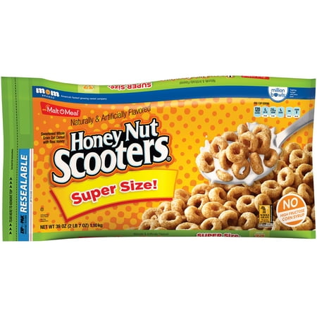 Malt - O - Meal: Cereal Honey Nut Scooters, 39 Oz