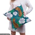 thumbnail image 5 of Ambesonne Tropical Fabric by the Yard Upholstery, Floral Jungle and Leopards, 3 Yards, Multicolor, 5 of 5