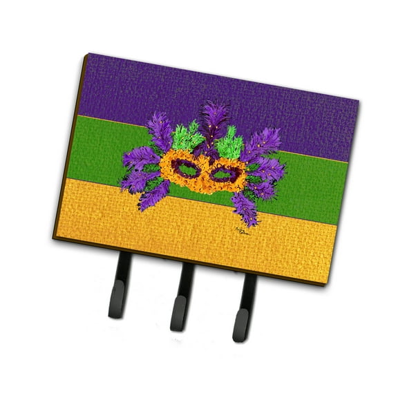 Carolines Treasures 8389TH68 Mardi Gras Leash or Key Holder Triple multicolor