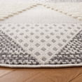 thumbnail image 3 of SAFAVIEH Urban Seachlann High Low Triangles with Fringe Area Rug, Grey/Ivory, 6'7" x 6'7" Round, 3 of 8