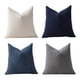 thumbnail image 2 of 4 Pcs Soft Weave Pillowcases Set Standard Size Breathable Face Friendly Pillow Shams Decorative Weave Pillow Case Covers, 2 of 6