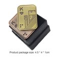 thumbnail image 3 of Metal descomprimir juguetes portátil EDC tarjeta de empuje de onda de sonido para escritorio de oficina (KK) Ehuebsd Para estrenar, 3 of 3