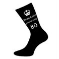 thumbnail image 1 of Mens Keep Calm You're Only 80 Black Socks 80th Birthday, 1 of 3