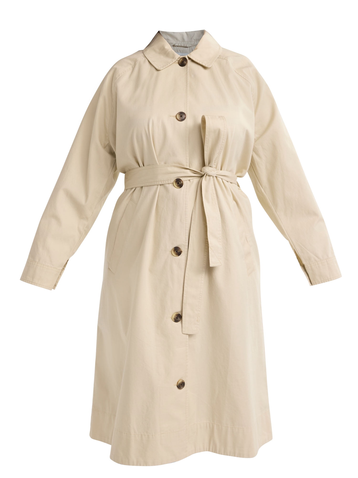 Free Assembly Women’s Plus Cotton Trench Coat, Sizes 1X-4X