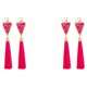 thumbnail image 4 of Jumpingount 1 par de pendientes para mujer, pendientes largos con borlas, colgante geométrico para niña, pendientes bohemios con diamantes de Type3 NO3, 4 of 6