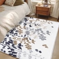 thumbnail image 4 of Area Rugs 2.7'x5', Grey Brown Leaves Carpet for Living Room Bedroom Dining Room, Summer Botanical Throw Kitchen Rugs Non Slip Washable Rectangle Indoor Outdoor Rugs, 4 of 8