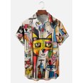thumbnail image 3 of Camiseta divertida con estampado 3D de animales de dibujos animados para hombre, camisetas de manga corta de secado rápido, ropa informal de verano para hombre, camisas de moda callejera, 3 of 5