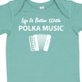 thumbnail image 4 of Inktastic Life's Better Polka Music Boys or Girls Baby Bodysuit, 4 of 5
