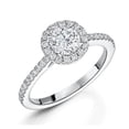 thumbnail image 2 of 1.12 Ct IGI / GIA Certified Lab Grown Round Cut Diamond Women 14k White Gold Ring, 2 of 3